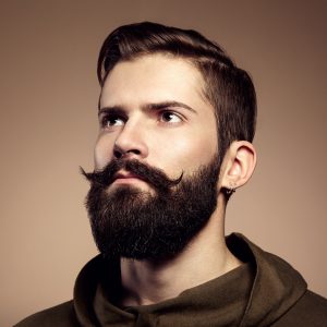 Portrait of handsome man with beard. Close-up